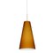 Besa Lighting Cierro Cord Pendant, Amber Matte, Satin Nickel Finish, 1x9W LED 1JT-412480-LED-SN - alternate 1